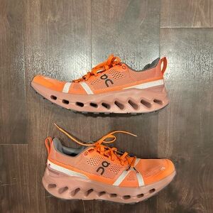 On Cloudsurfer Trail 1 Women’s Sneakers Flame Dust Rose 9 Running